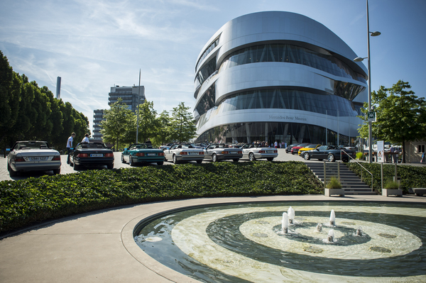 Das Mercedes-Benz Museum in Stuttgart