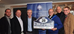 Das Organisationsteam bei der Präsentation der 28. Kitzbüheler Alpenrallye Das Organisationsteam bei der Präsentation der 28. Kitzbüheler Alpenrallye