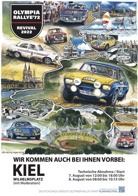 Bild: Das Plakat des Olympia-Rallye-Revival 2022