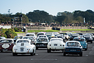 Das Starterfeld der "Moss Trophy" für geschlossene GT-Sportwagen von 1958 bis 1962