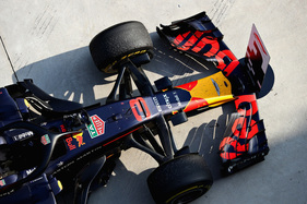 Das TAG-Heuer-Logo auf einem aktuellen Red Bull Formel-1-Boliden
