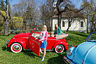 Image: The VW Beetle Cabriolet of the sixties in spring