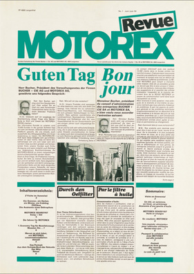The first Motorex magazine in 1981