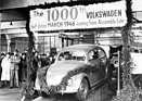 Das erste Produktionsjubiläum - Aufgrund von Materialmangel und winterlichen Bedingungen dauerte es fast drei Monate bevor der 1.000. Wagen produziert wurde. Ab März 1946 besserten sich die Bedingungen und die Produktionszahlen stiegen.
