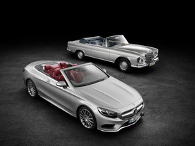 Das neue Mercedes-Benz S-Klasse Cabriolet und der Vorgänger W111 Das neue Mercedes-Benz S-Klasse Cabriolet und der Vorgänger W111