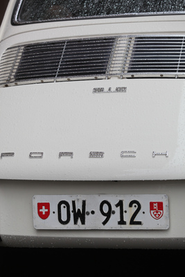 Das passende Schild zum Auto - 912 für den Porsche 912 - Oldtimer in Obwalden O-iO 2016
