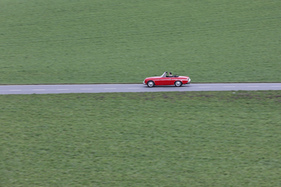 So viel Grün hat er selten gesehen. Wie bei MG, Triumph und Austin-Healey gingen die meisten der knapp 49'000 in Hiratsuka gebauten Datsun SP 310 als linksgelenkte SPL 310 ins golden-trockene Kalifornien.