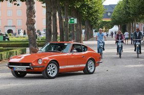 Datsun 240Z (1978) - gezeichnet von Albrecht Graf Goertz, damals der erfolgreichste Sportwagen der Welt - Classic-Gala Schwetzingen 2020