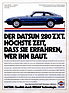Datsun 280 ZX (1983) - Werbung für den Hersteller Nissan, der vermehrt ins Zentrum gestellt werden soll