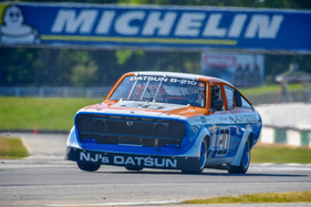 Datsun B210 (1973) am Classic Motorsports Mitty 2018 - bei uns bekannter als 120Y oder Sunny