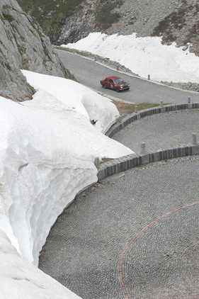Datsun P510 (1968) - an der Rallye Peking-Paris 2013 - Sonderprüfung Tremola Tag 31