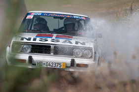 Datsun Violet GT Gruppe 2 (1982) in der Gruppe «40 Jahre Rallyeweltmeisterschaft» am Eifel Rallye Festival 2013