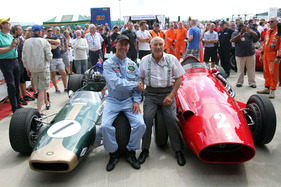 David Brabham und Sir Stirling Moss - Silverstone Classic 2014