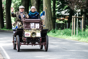 De Dion Boutin Typ E Voiturette (1900) - auf dem Schloss Dyck bei der Kronprinz Wilhelm Rasanz Fahrt 2013