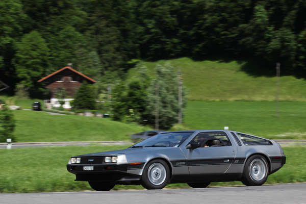 De Lorean DMC12 (1981) - mit Flügeltüren - Oldtimer in Obwalden (O-iO) 2019