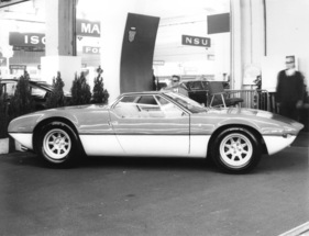 De Thomaso Mangusta Spider (1968) - die offene Version, gezeichnet von Giugiaro, ging nie in Serie