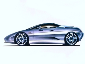 De Tomaso Guará (1993) - Zeichnung der Coupé-Version
