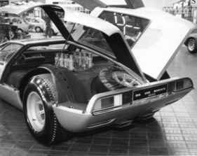 De Tomaso Mangusta (1966) - Heckpartie der Ghia-Studie Mangusta 5000, die zum De Tomaso wurde