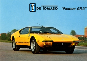 De Tomaso Pantera GR. 3 (1974) - Dreiviertelsicht - Werkspromotionsmaterial