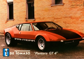 De Tomaso Pantera GT 4 (1974) - Seitenansicht - Werkspromotionsmaterial
