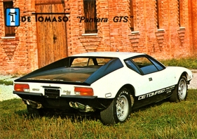 De Tomaso Pantera GTS (1974) - Heckansicht - Werkspromotionsmaterial
