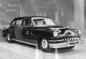 DeSoto de Luxe - der siebensitzige De Soto de Luxe mit Synchromesh-Getriebe als Taxameter - Auto Salon Genf 1951