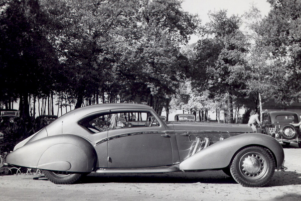 Delage D8-120 Aerosport Coupe (1937) - elegantes Coupé - Teilnehmer am Concours d'Etat Chantilly 2016