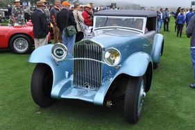 Delage D8 SS100 Figoni Cabriolet (1932) - auf der Fahrt zum Standplatz - Pebble Beach 2012 (J3-02)