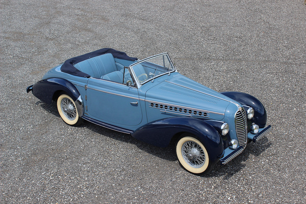 Delahaye 135 M Cabriolet Guilloré (1949) - als Lot 40 an der Versteigerung der Oldtimer Galerie auf dem Dolder am 16. Juni 2018