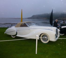 Delahaye 135 M Saoutchik Cabriolet (1949) - herrliche fliessende Formen - Pebble Beach 2012 (F-09)