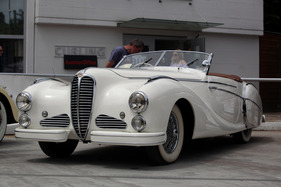 Delahaye 135 M Saoutchik Cabriolet an der Dolder Classics vom Juni 2013 - ein Hauch von Concours d'Elegance verströmt dieser oppulente Klassiker Delahaye 135 M Saoutchik Cabriolet an der Dolder Classics vom Juni 2013 - ein Hauch von Concours d'Elegance verströmt dieser oppulente Klassiker