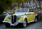 Delahaye 135 MS Coupe des Alpes Tüscher (1938) - die Farben wurden von der Auftraggeberin in Form einer Zitrone und Streichholzköpfen vorgegeben - Zürich Classic Car Award 2012