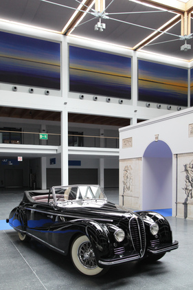 Delahaye 135 mit Spezialkarosserie im Rahmen der Sonderschau "Vive la France" - Klassikwelt Bodensee 2016 Delahaye 135 mit Spezialkarosserie im Rahmen der Sonderschau "Vive la France" - Klassikwelt Bodensee 2016