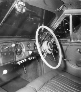 Delahaye Type 235 (1953) - Lenkrad und Armaturenbrett - aufgenommen am Genfer Automobilsalon 1953