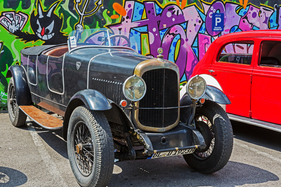 Delahaye Type87 (1928) – Ecurie Anges Bleus im Boxenstop Tübingen 2025