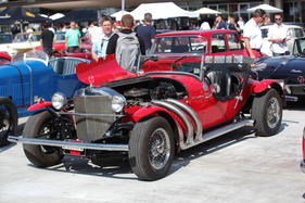 Dem Mercedes Benz SSK nachempfundener Excalibur - Eindrücke DolderClassics vom 7. September 2014