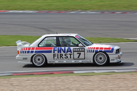 Demonstration von BMW-Rennfahrzeugen am AvD Oldtimer Grand Prix 2014 - Cecottos BMW M3