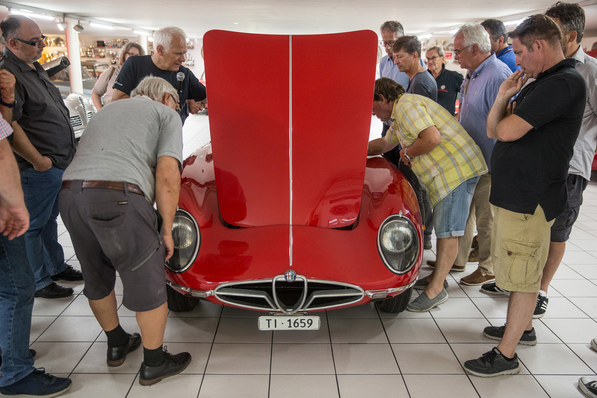 Der Alfa Romeo 2000 Sportiva wird in der Sammlung Marx bestaunt - Clubanlass Alfa Romeo Club (17. bis 19. August 2018)