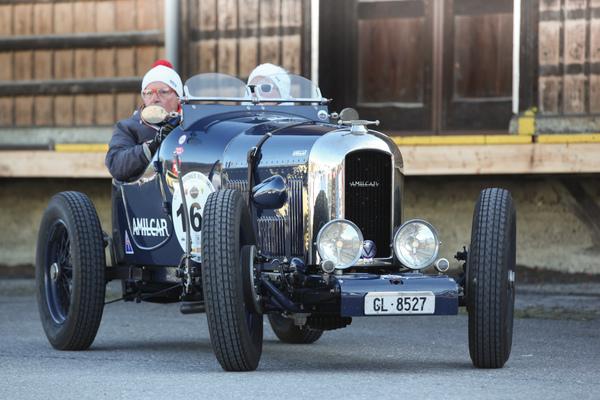 Der Amilcar macht sich auf den Heimweg - Oldtimermesse St. Gallen am 30. Oktober 2016