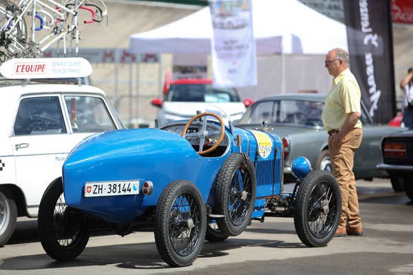 Der Amilcar wird bewundert - Dolder Classics Mai 2017