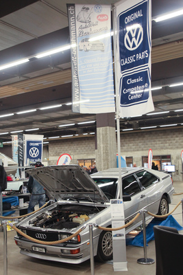 Der Audi Quattro ist mit Preisen im mittleren fünfstelligen Bereich schon lange zum Klassiker gereift - Oldtimermesse St. Gallen 2015