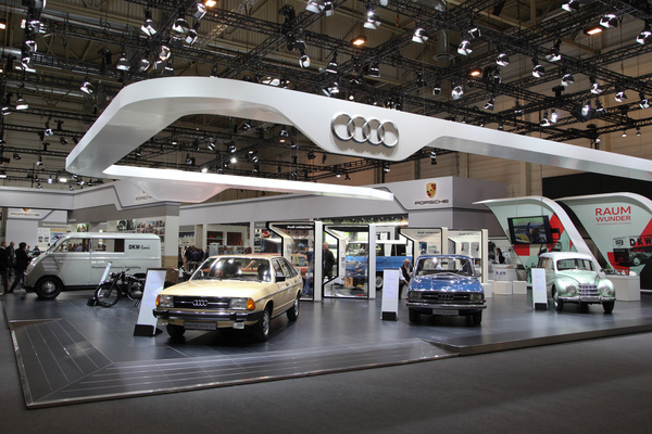 Der Audi-Stand war den "Raumwundern" gewidmet - Techno Classica Essen 2019