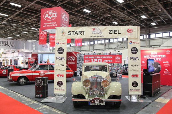 Der Bentley ist startklar für die AvD-Rallye - Motorworld Classics Berlin 2019