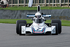 Der Brabham BT44B (1975) von Carlos Reutemann fuhr Demo-Läufe auf der Rennstrecke