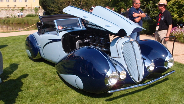 Der Delahaye Typ 135 M Cabriolet von 1937 - Das Auto wurde vor Jahren auf der Retro Classics Stuttgart und danach auf den Schloss Dyck Classic Days gezeigt