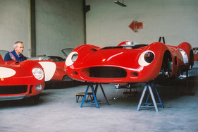 Der Ferrari TR59 von 1959 während der Restaurierung