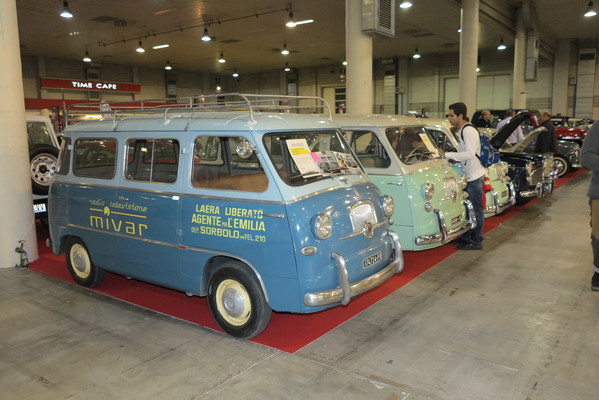 Image: The Fiat Multipla - many years before the compact vans - Impressions from the "Auto e Moto d'epoca" trade fair in Padua 2013