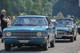 Der Ford Cortina entsprach weitgehend dem deutschen Ford Taunus - British Car Meeting in Mollis am 28. August 2016