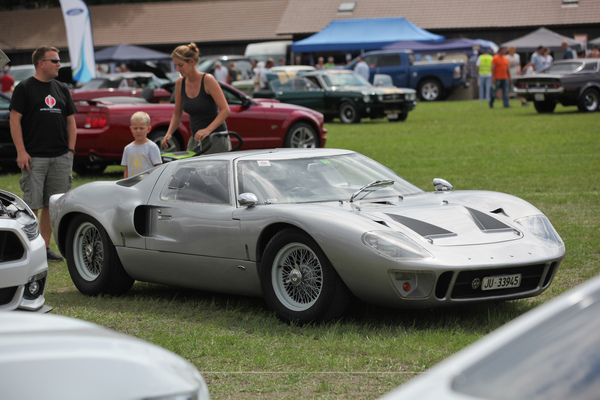 Bild: Der Ford GT40 erregte viel Interesse - Mustang & Shelby Meeting 2017 in Zug
