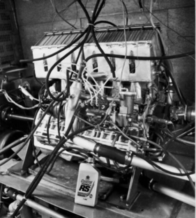 Der Formel-1-Motor für McLaren war schon so gut wie fertig und lief bereits auf dem Prüfstand.